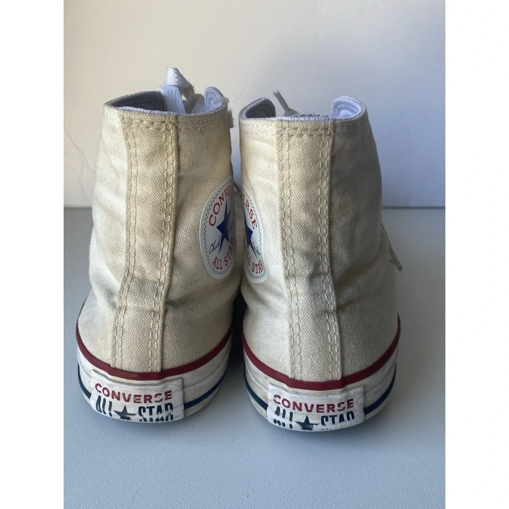 Converse Chuck Taylor All Star High Top Sneakers Unbleached White Womens 6.5